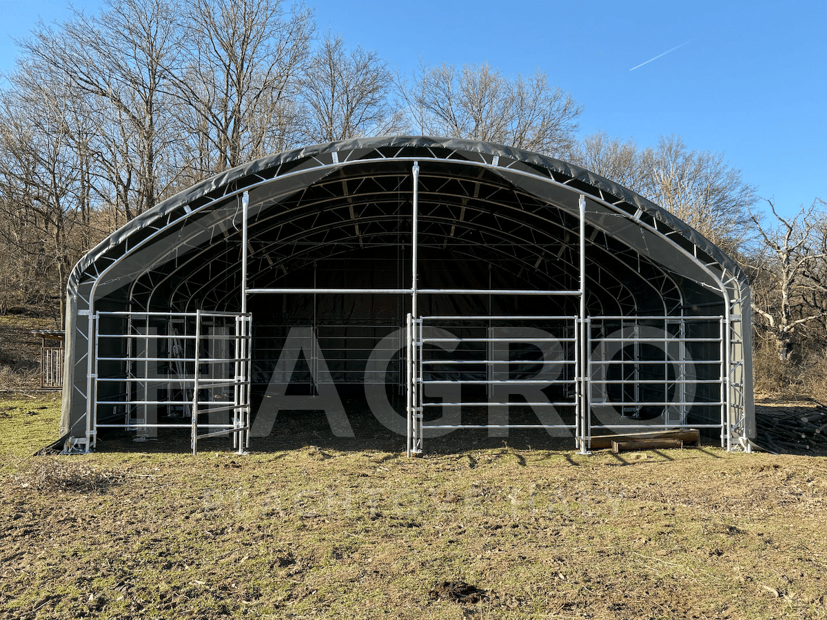 Prístrešok pre zvieratá 9,76m x 9,76m x 4,5m – Obrázok 5