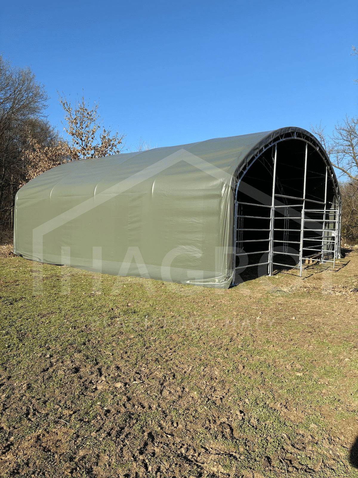 Prístrešok pre zvieratá 9,76m x 9,76m x 4,5m – Obrázok 6