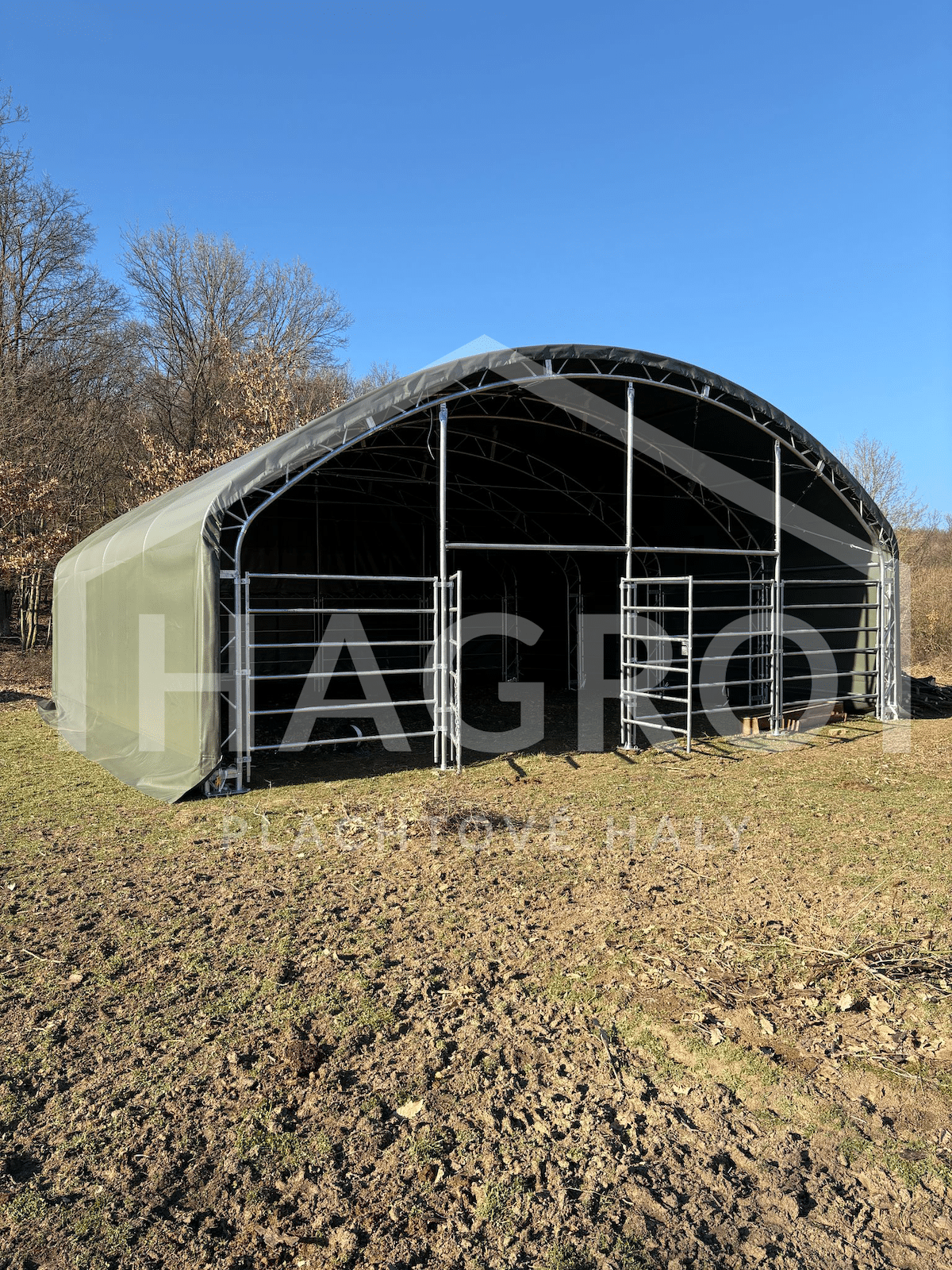 Prístrešok pre zvieratá 9,76m x 9,76m x 4,5m – Obrázok 7