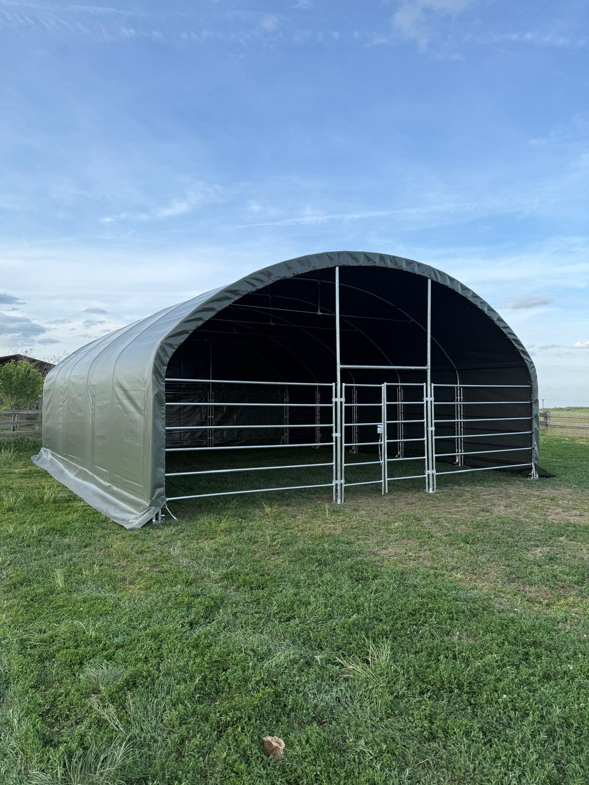 Prístrešok pre zvieratá 8m x 12m x 4m – Obrázok 2